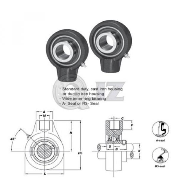 2x 25 mm Hanger Units Cast Iron UCHA205 Mounted Bearing UC205 + HA205 New #4 image