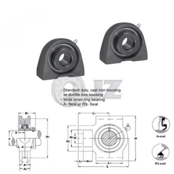 2x 1.5 in Take Up Units Cast Iron HCT208-24 Mounted Bearing HC208-24+T208 New #2 image