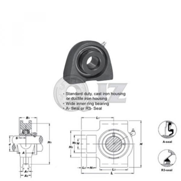 1.375 in Take Up Units Cast Iron HCT207-22 Mounted Bearing HC207-22 + T207 #2 image