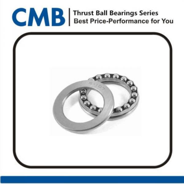 51107 Axial Ball Thrust Bearing 3-Parts 35mm x 52mm x 12mm #1 image