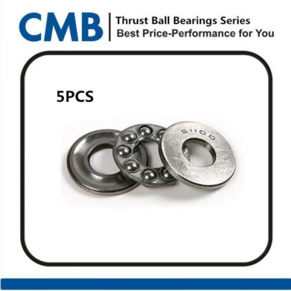 5PCS 51100 Axial Ball Thrust Ball Bearing Bearings 3-Parts 10mm x 24mm x 9mm New #1 image