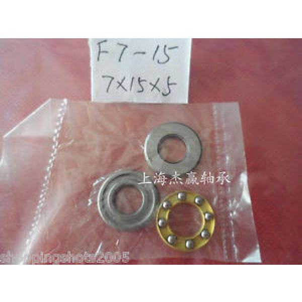 (10) 7 x 15 x 5 mm F7-15M Axial Ball Thrust quality Bearing 3-Parts 7*15*5 ABEC1 #1 image