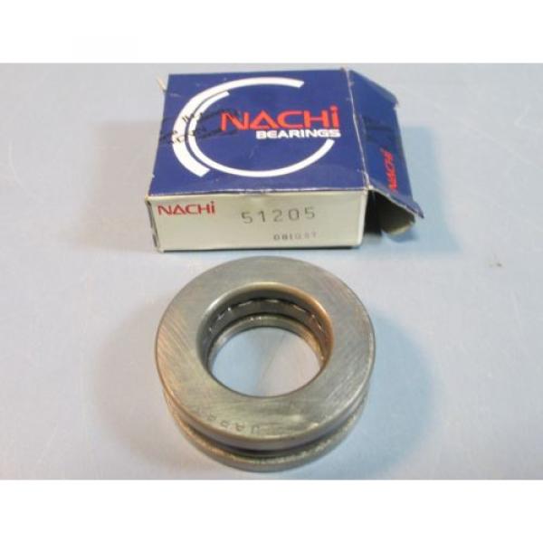 Nachi 51205 (8205) Thrust 205 Ball Bearing 3 Piece 25 x 47 x 15mm NIB #1 image