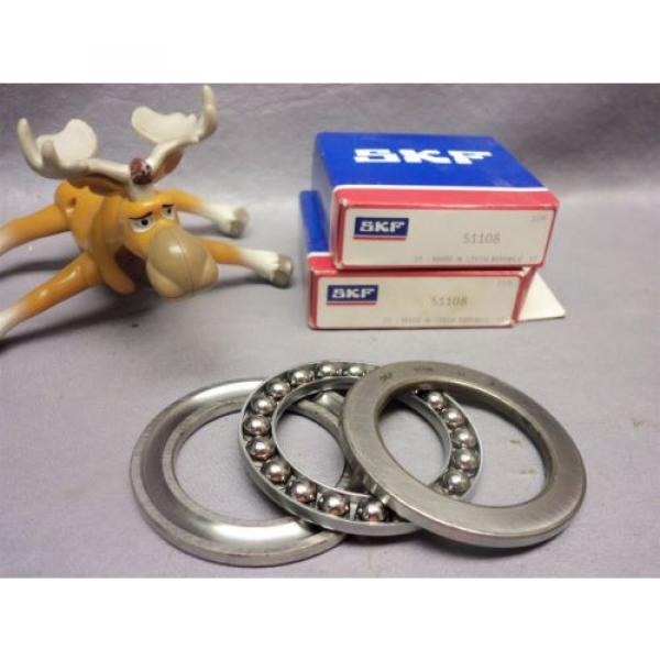 SKF Thrust Ball Bearing Bearing 51108 Thrust Ball Bearing Single Direction Lot of 2 #1 image