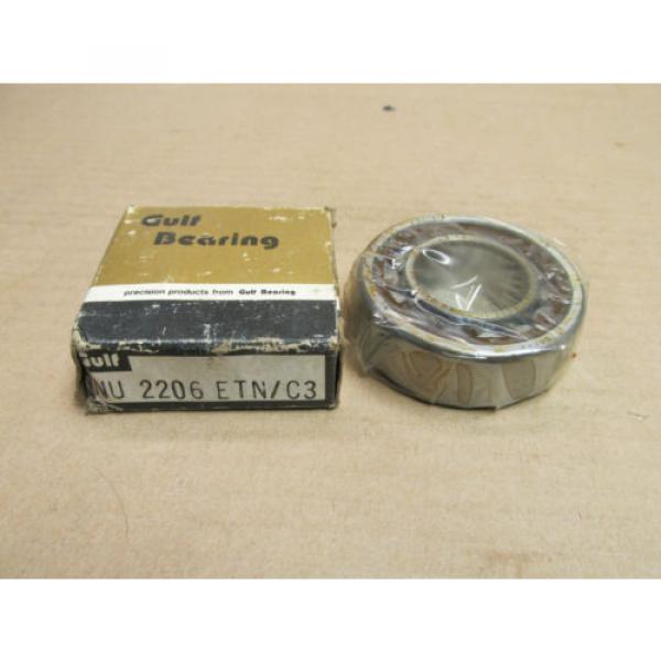 NIB GULF STEYR NU 2206 CYLINDRICAL ROLLER BEARING NU2206 ETN/C3 30x62x20 mmNEW #1 image