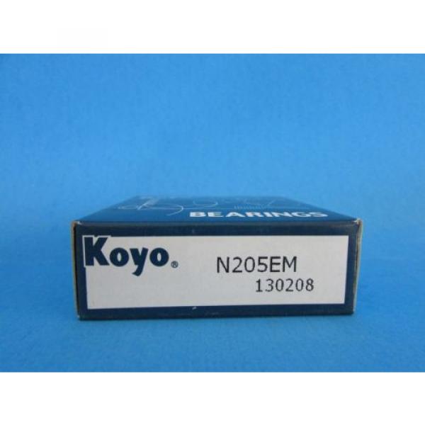 KOYO N205EM Cylindrical Roller Bearing 25mmX52mmX15mm #3 image