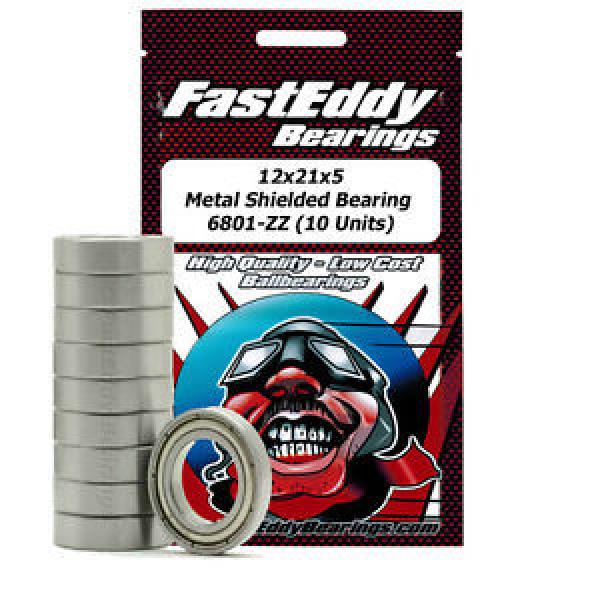 12x21x5 Metal Shielded Bearing 6801-ZZ (10 Units) #1 image