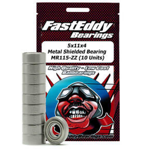 5x11x4 Metal Shielded Bearing MR115-ZZ (10 Units) #1 image