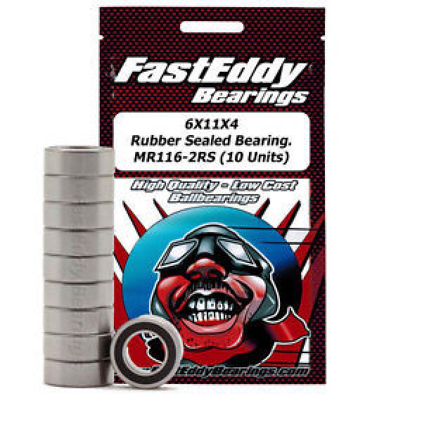 Tamiya 1160 Rubber Sealed Replacement Bearing 6X11X4 (10 Units) #1 image