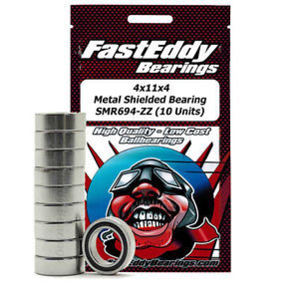 4X11X4 Metal Shielded Bearing SMR694-ZZ (10 Units) #1 image