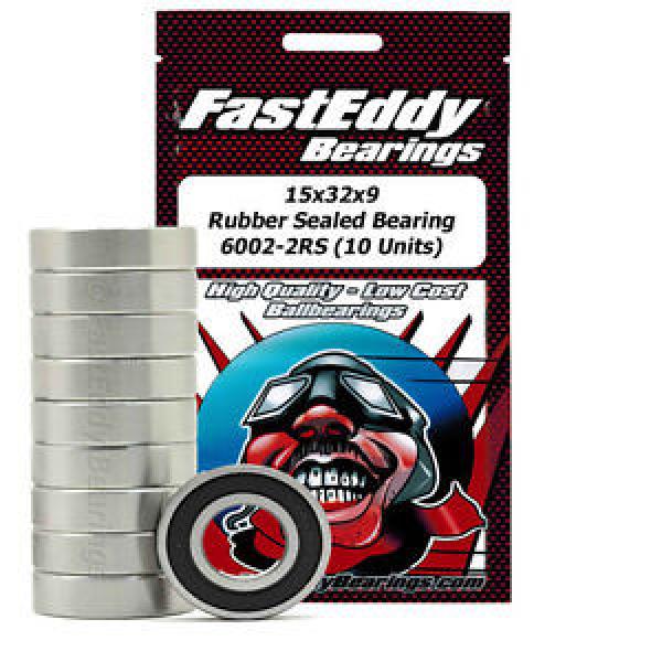 15x32x9 Rubber Sealed Bearing 6002-2RS (10 Units) #1 image