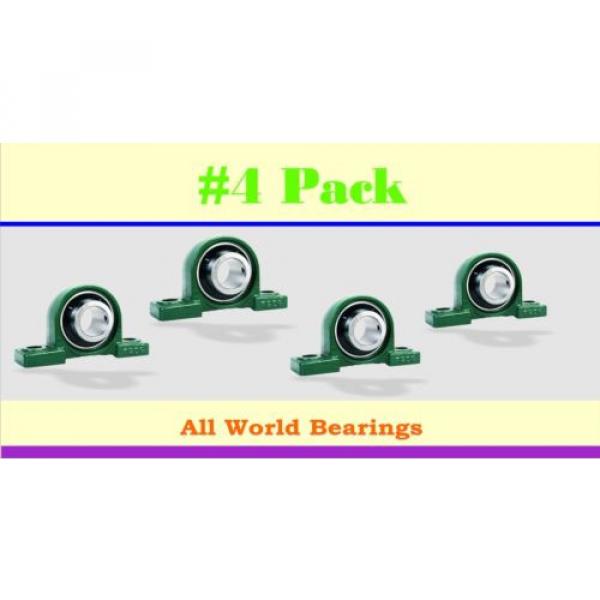 (4 Units) 1-1/4&#034; UCP 206-20  Self-Align Pillow Block Bearing ZSKL #1 image