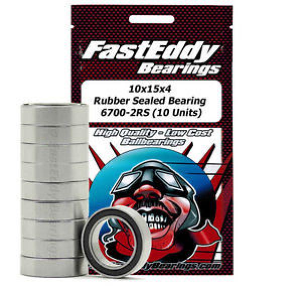 Tamiya 1510 Rubber Sealed Replacement Bearing 10X15X4 (10 Units) #1 image