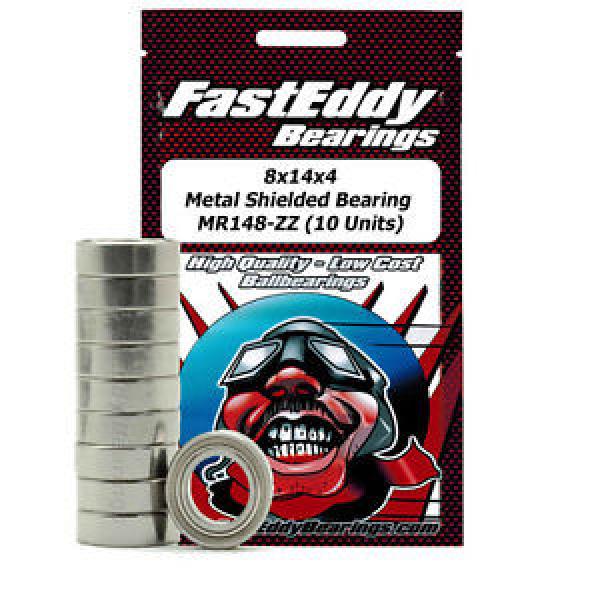 8x14x4 Metal Shielded Bearing MR148-ZZ (10 Units) #1 image