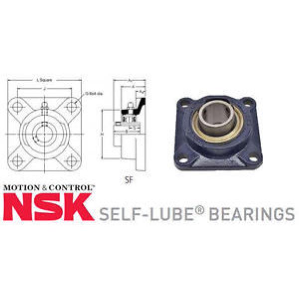 RHP SF self lube 4 hole square flange units c/w bearings #1 image