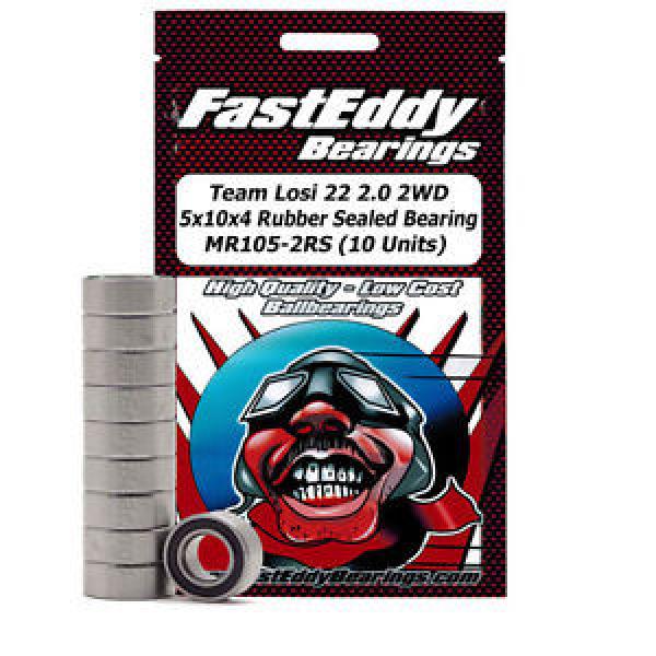 Team Losi 22 2.0 2WD 5x10x4 Sealed Bearing MR105-2RS (10 Units) #1 image