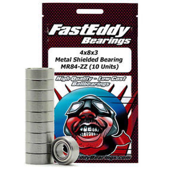 Tamiya 840 Metal Shielded Replacement Bearing 4X8X3 (10 Units) #1 image