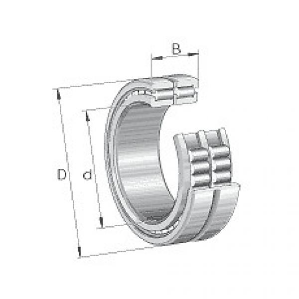 SL185005-A INA Cylindrical roller bearings SL1850, semi-locating bearing, double #1 image