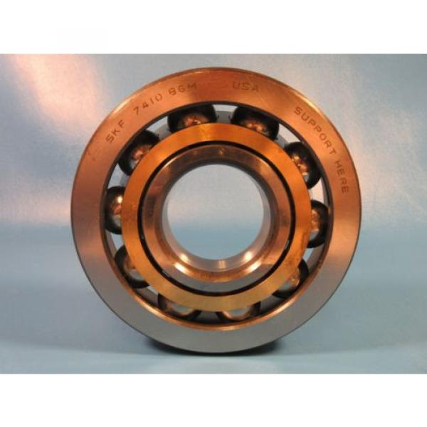 SKF 7410 BGM Single Row Angular Contact Ball Bearing Made in USA (Fag, Koyo) #1 image