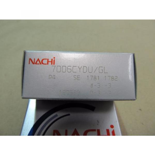 7006CYDUP4 Nachi Angular Contact 30mm x 55mm x 13mm Abec-7 Japan Ball Bearings #2 image