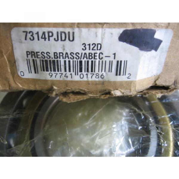 MRC 7314PJDU Angular Contact Ball Bearing Brass / ABEC-1 - 7314-PJDU #2 image