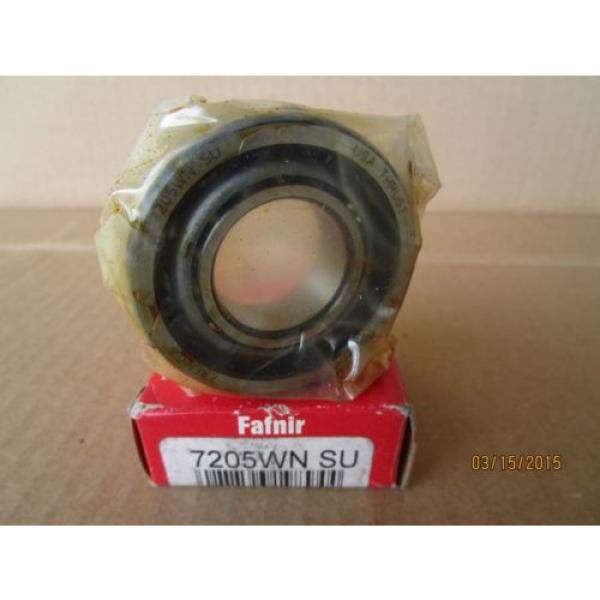 Fafnir 7205WN SU, 7205 WN SU Angular Contact Ball Bearing #1 image