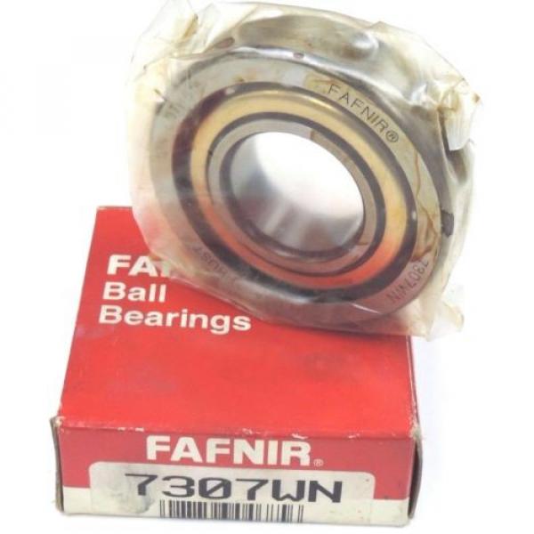 NIB FAFNIR 7307WN ANGULAR CONTACT BALL BEARING #1 image