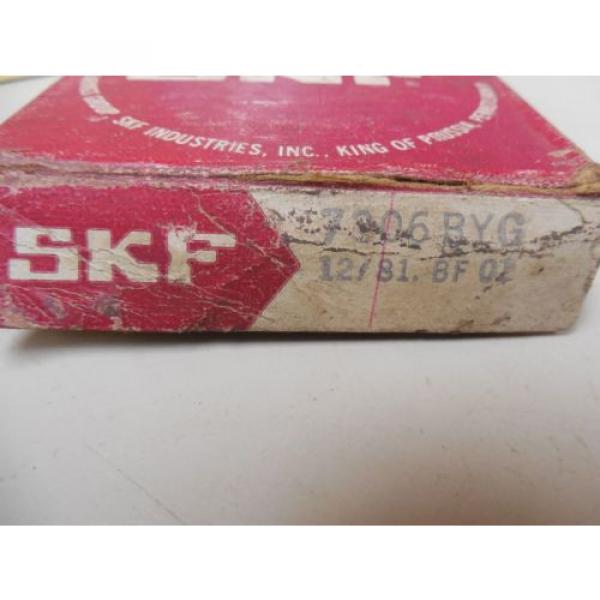 SKF ANGULAR CONTACT BALL BEARING 7306 BYG 7306BYG 7306 BG 7306BG NIB #2 image