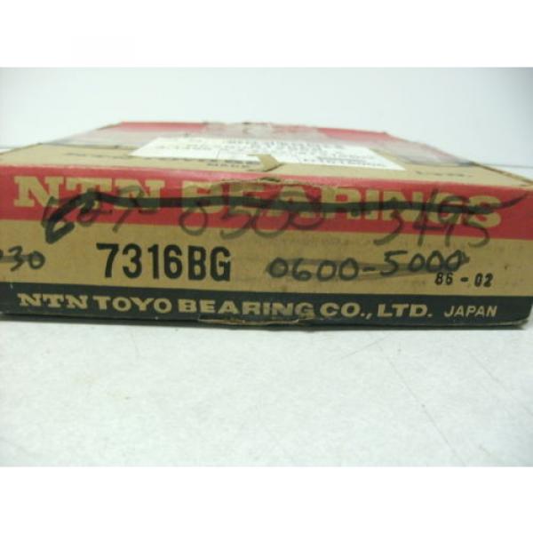 NTN TOYO 7316BG ANGULAR CONTACT BALL BEARING, NEW, JAPAN #2 image