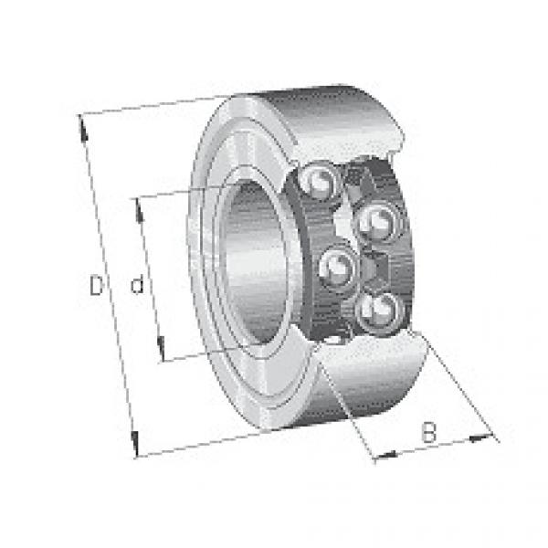 3804ZZ INA Angular Contact Ball Bearing Double Row #1 image