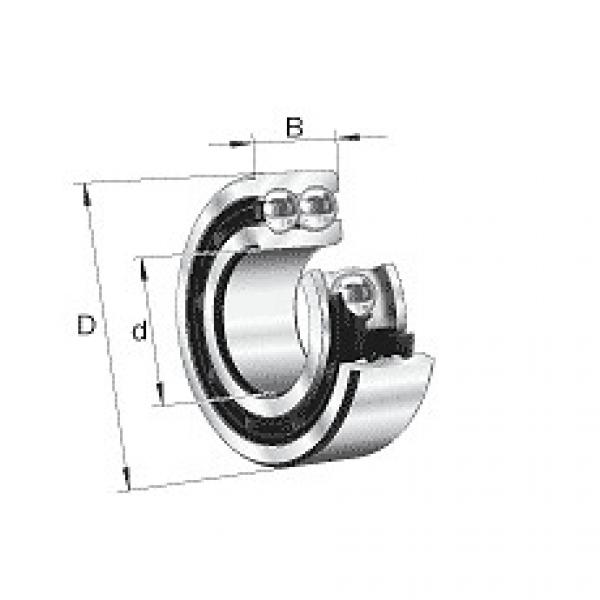 3306BN.TVH FAG Angular Contact Ball Bearing Double Row #1 image