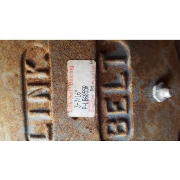 Link-Belt 3-7/16 spherical roller bearing pillow block carrier/housing, NOS #2 image