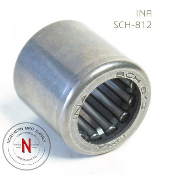 INA SCH-812 DRAWN CUP NEEDLE ROLLER BEARING, .500&#034; x .750&#034; x .750&#034; #2 image