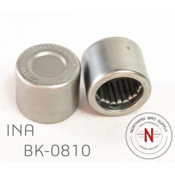 INA BK-0810 NEEDLE ROLLER BEARING, DRAWN CUP, 8mm x 12mm x 10mm, MAX 28,000RPM #1 image