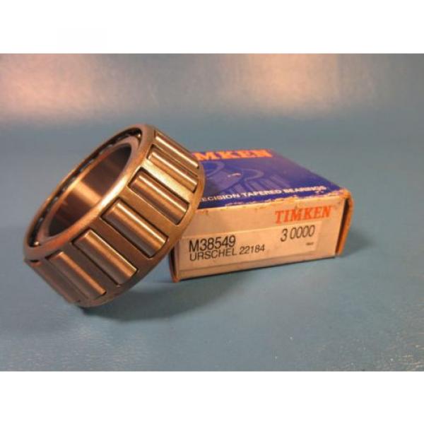 Timken M38549#3 Precision Tapered Roller Bearing Single Cone (Urschel 22184) #1 image