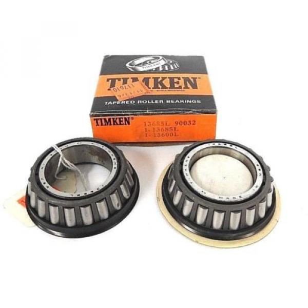 LOT OF 2 NEW TIMKEN 13685L TAPERED ROLLER BEARING 1-1/2IN BORE #1 image