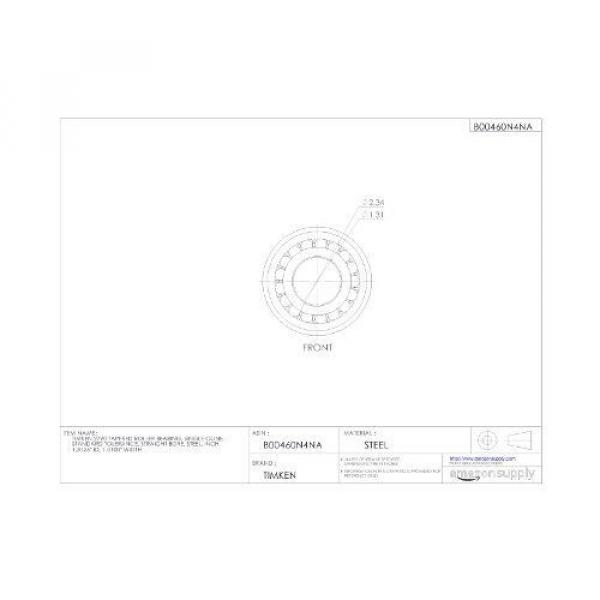 Timken 2790 Tapered Roller Bearing, Single Cone, Standard Tolerance, Straight #2 image