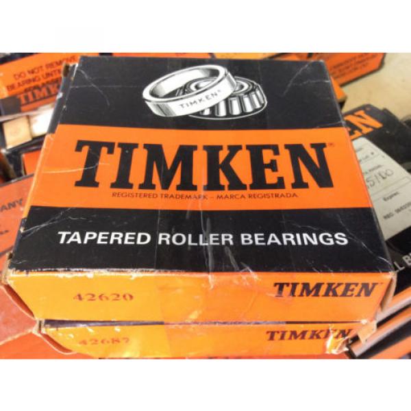 Timken Part Number 42687 - 42620, Tapered Roller Bearings - TS (Tapered Single) #1 image