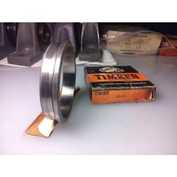 TIMKEN 354B TAPERED ROLLER BEARING, SINGLE CUP, STANDARD TOLERANCE, FLANGED O... #4 image