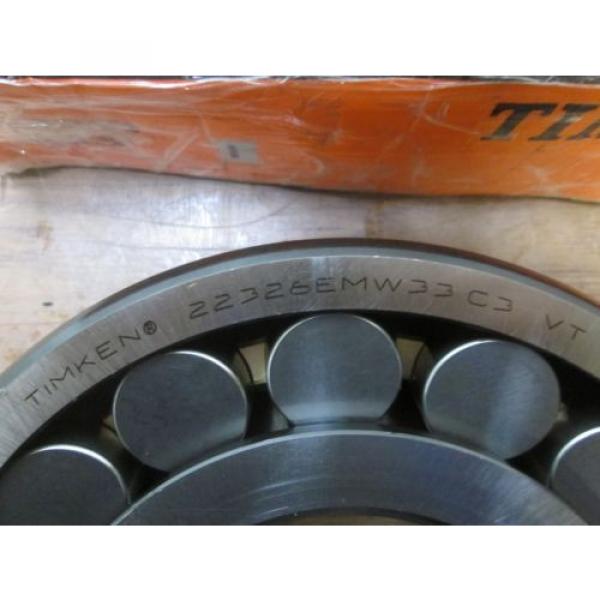 TIMKEN 22326EMW33C3 Spherical Roller Bearing 130mm ID x 280mm OD x 93mm Width C3 #3 image