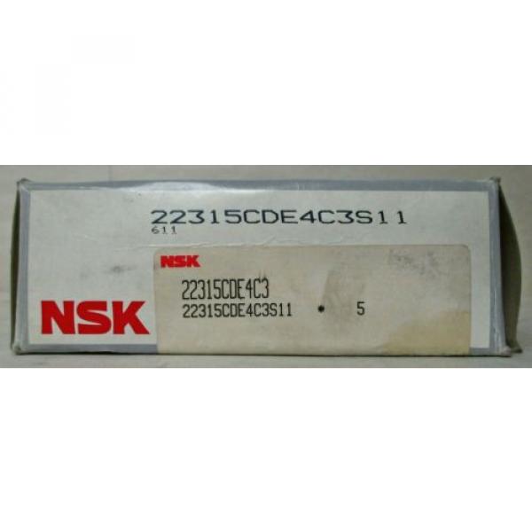 NSK 22315CDE4C3S11 - SPHERICAL ROLLER BEARING ***NEW IN BOX*** #3 image