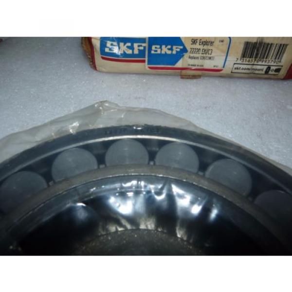 NEW SKF EXPLORER 22220 EK/C3 SPHERICAL ROLLER BEARING 180MM O.D. 100MM I.D. #3 image