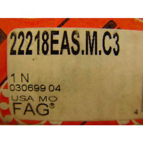 FAG 22218EAS.M.C3 Straight Bore W33 C3 Clearance Spherical Roller Bearing #2 image