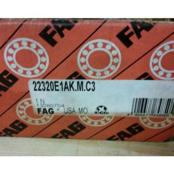 FAG (Schaeffler) - 22320-E1A-K-M-C3 Spherical Roller Bearing 100mm ID #2 image