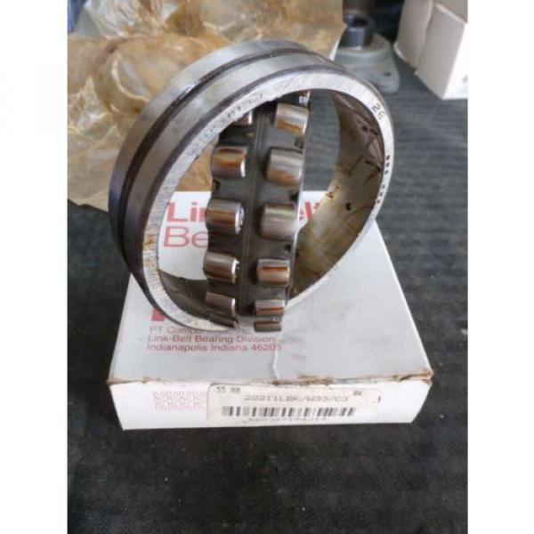 LINK-BELT 22211 LBK/W33/C3 SPHERICAL ROLLER Bearing, Taper Bore, Steel Retainer #4 image