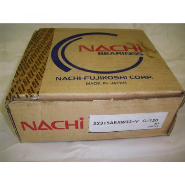 22315AEXW33-V NACHI SPHERICAL ROLLER BEARING BRONZE CAGE JAPAN #1 image