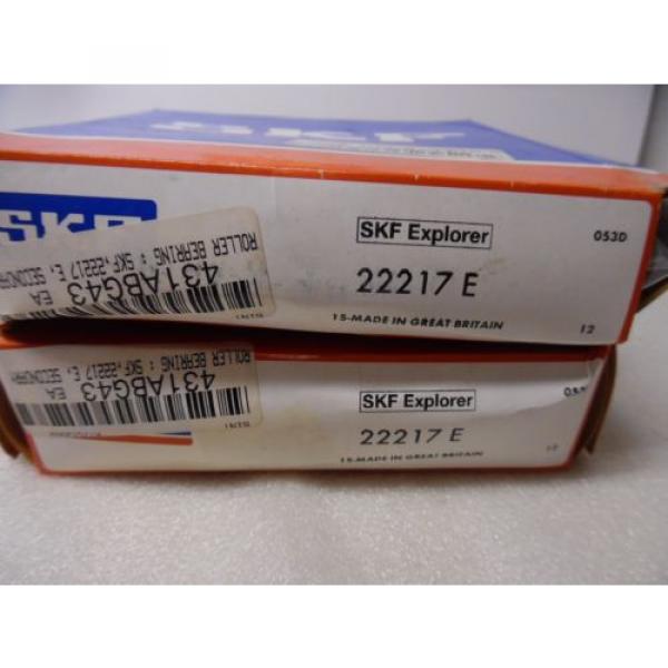 SKF 22217 E Explorer Spherical Roller  Bearing 85mm x 150mm x 36mm Lot of 2  NIB #2 image