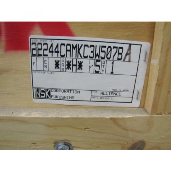 NSK 22244CAMKC3W507BA 22244CAMKC3W507B SPHERICAL ROLLER BEARING NIB #2 image