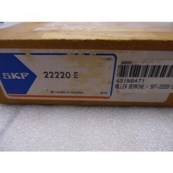 SKF  22220 E Spherical Roller Bearing 100 OD x 180 ID x 46 Wide   22220E NIB #3 image