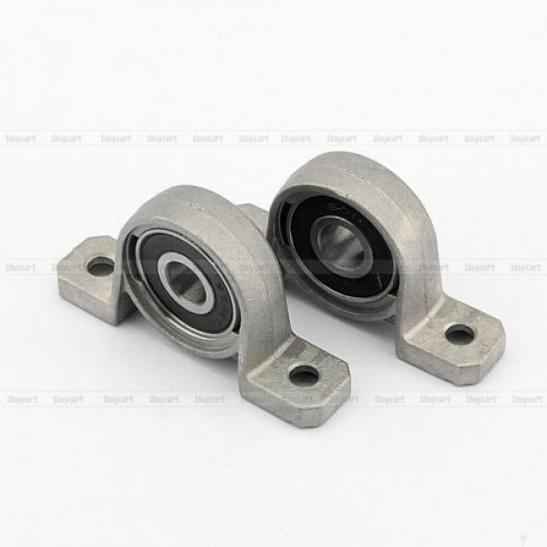 2x Self-aligning ball bearings Greece Zinc Alloy Support Set Mounted Ball Self-aligning Bearing Pillow Block 8mm #1 image